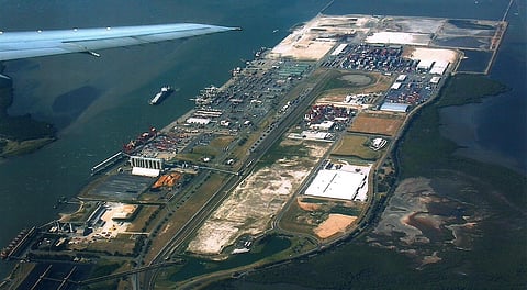 Overhead view of Port of Brisbane MarineTraffic.com/John Wilson