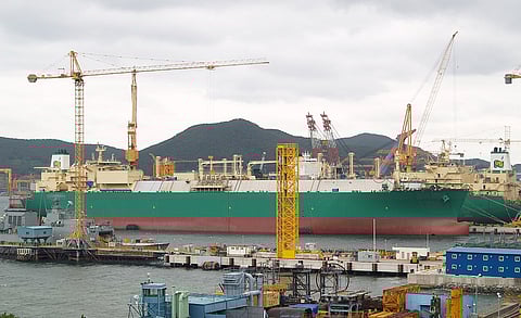 LNG Carriers under construction at DSME shipyard 54a8b24bf8806436cada5876b3d8864c