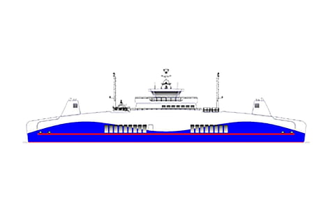 Damen's 7014 road ferry. 55a9ec53054b140fa3784d6b9508fcf5