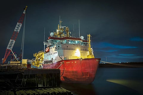 Overhaul completed on Royal Navy polar research ship