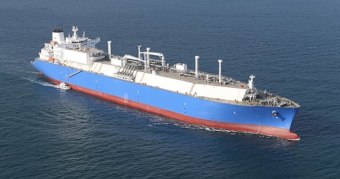 A DSME-built LNG carrier 9887688ac763d8913b4fac3b6273b728