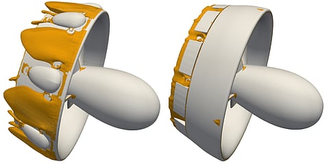 The new nozzles are equipped with Schottel's patented ProAnode technology as standard a60933f9c15ca68d530bcba7295033dc