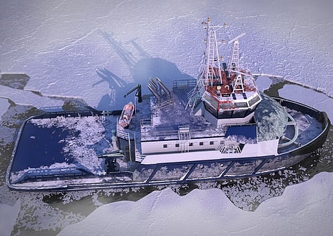 Icebreaker and escort tug Ahto. b0776ea0ff3c7ec4ba82e898c021ccc5