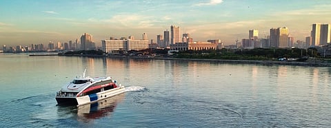 An MME ferry undergoing trials in Manila Bay c314745909acdcdee89e500abaf6ba26