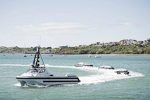 ARCIMS with coil auxiliary boats Photo: UK MoD