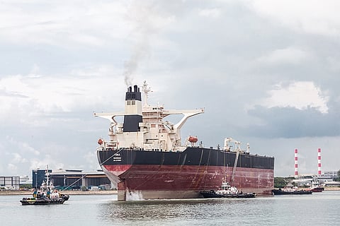 VLCC Tina is being converted into FPSO Liza. da9a8cddd3279727df22914d9bc8b003