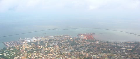 Port of Conakry, Guinea Photo: Joelguinea/Wikimedia Commons