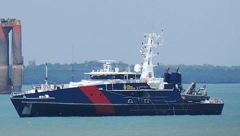 An ABF Cape-class patrol boat similar to the one that made the November 7 interception Photo: Wikimedia Commons/Ken Hodge