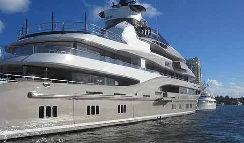 Mega-yacht at an unidentified location (Representative image only)