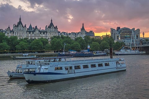 Passenger vessels on the River Thames (Representative photo only)