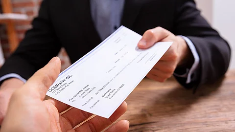 Bank cheque