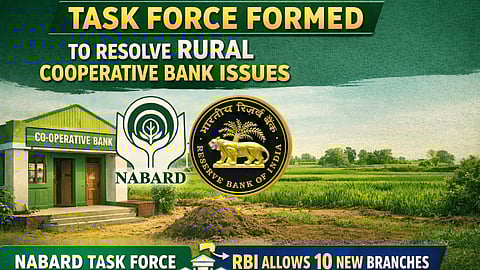 ग्रामीण सहकारी बँकांच्या समस्या सोडवण्यासाठी कृती दलाची स्थापना