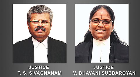 Justices TS Sivagnanam and Bhavani Subbaroyan