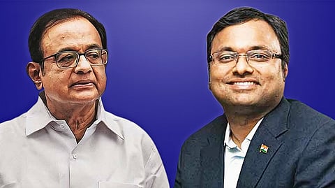 P Chidambaram and Karti Chidambaram