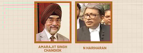 Senior Advocates Amarjit Singh Chandiok and N Hariharan