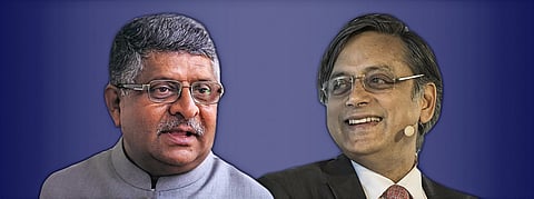 Ravi Shankar Prasad and Shashi Tharoor