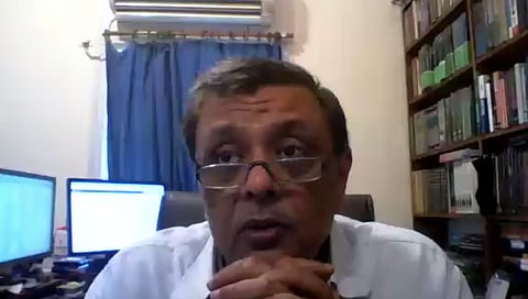 Justice GS Patel speaking during the Webinar