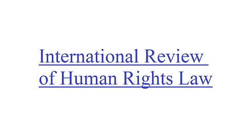 International Review of Human Rights Law