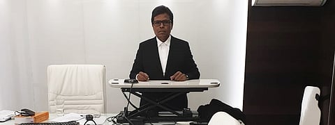 Advocate Chidanandayya LM during VC