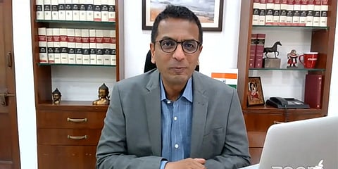 Justice DY Chandrachud during e-inauguration of e-committee's new website