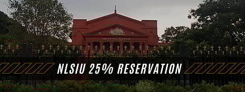 NLSIU 25% reservation