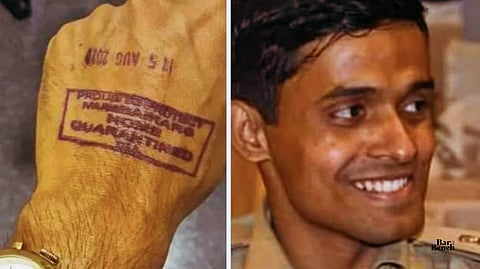 Vinay Tiwari and his quarantine stamp