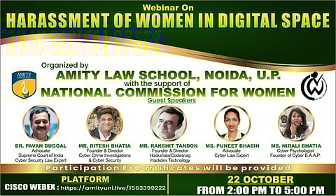 Webinar Alert: National Webinar On Harassment of Women in Digital Space (Oct 22)