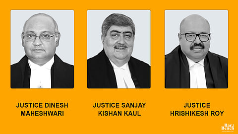 Justices Sanjay Kishan Kaul, Dinesh Maheshwari and Hrishikesh Roy