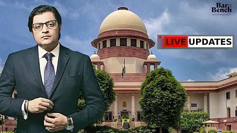 SC hears Goswami's challenge to the Maharashtra Assembly's breach of privilege notice - LIVE