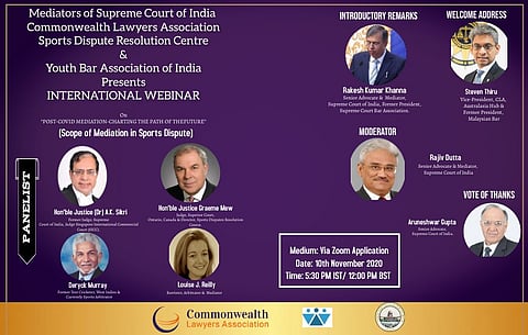 Webinar Alert: International Webinar on Scope of Mediation in Sports Disputes