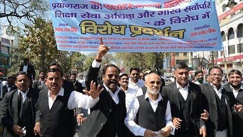 Lawyers striking
