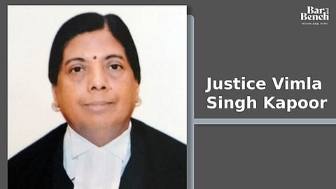 Justice Vimla Singh Kapoor