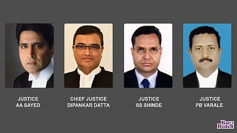Justice AA Sayed, Chief Justice Dipankar Dutta, Justice SS Shinde and Justice PB Varale