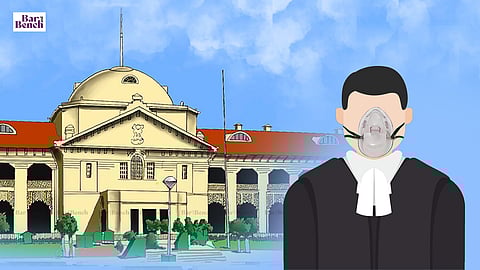 Allahabad HC with Lawyers wearing masks