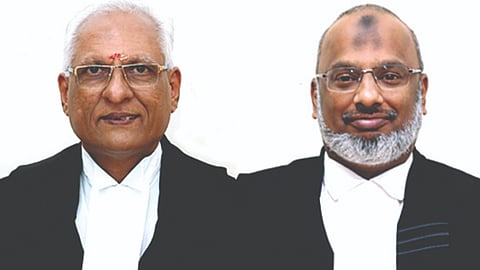 Justice PN Prakash (L) and Justice Abdul Quddhose (R)