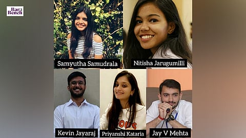 The Winning Team Samyutha Samudrala, Nitisha Jarugumilli, Kevin Jayaraj, Priyanshi Kataria and Jay Venkatesh Mehta