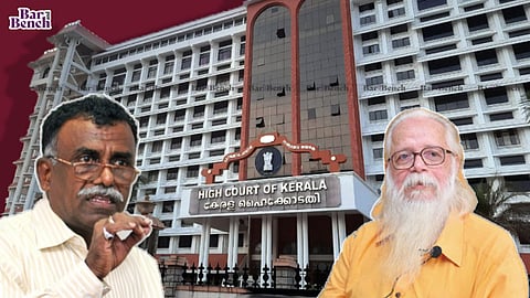Gujarat DGP, RB Sreekumar and Nambi Narayanan with Kerala HC