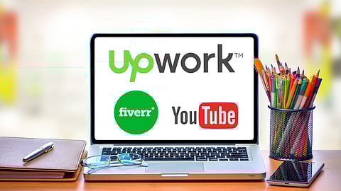 Upwork, Fiverr, YouTube