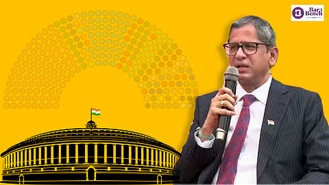 CJI NV Ramana, Parliament