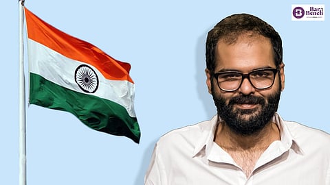 Kunal Kamra and Indian flag