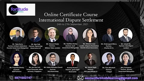 Online certificate course on International Dispute Settlement