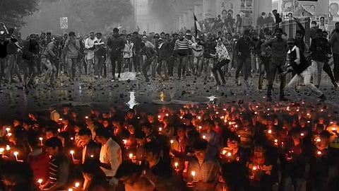 candle light march, Delhi riots