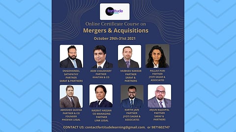 Certificate course on Mergers and Acquisitions