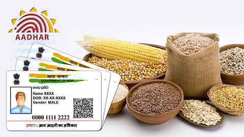 Aadhar card, Food grains