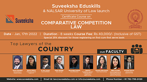 Eight-week online Certificate Course to be conducted on Comparative Competition Law: Register Now! 