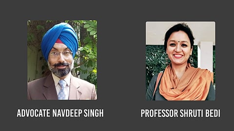 Advocate Navdeep Singh and Professor Shruti Bedi