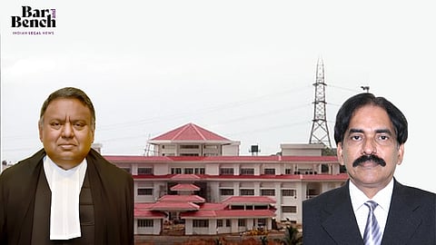 Chief Justice Indrajit Mahanty and Justice SG Chattopadhyay with Tripura High Court