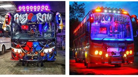 Vehicles with neon lights