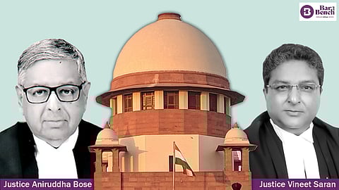 Justices Vineet Saran and Aniruddha Bose, Supreme court
