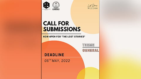 Call for Submissions: 'The Lost Stories’ literary magazine by NLUJA, Assam (Submit by 5 May)